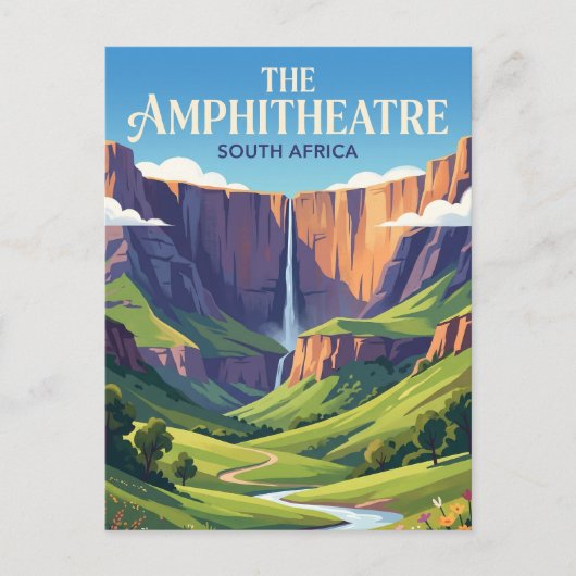 Het Amphitheater Zuid-Afrika Briefkaart (Voorkant)