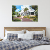 Het Amsterdamse Curry Mansion Canvas Afdruk (Insitu (Slaapkamer))