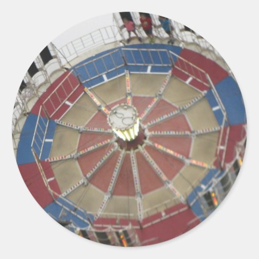 Het Amusment Park Roundup Ronde Sticker (Voorkant)