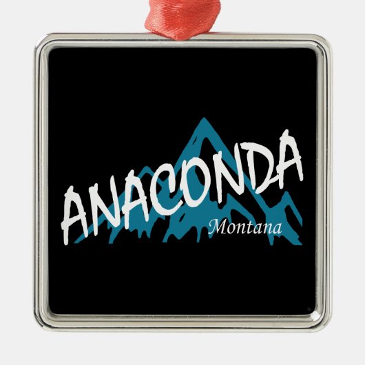 Het Anaconda Montana gebergte Metalen Ornament (Voorkant)