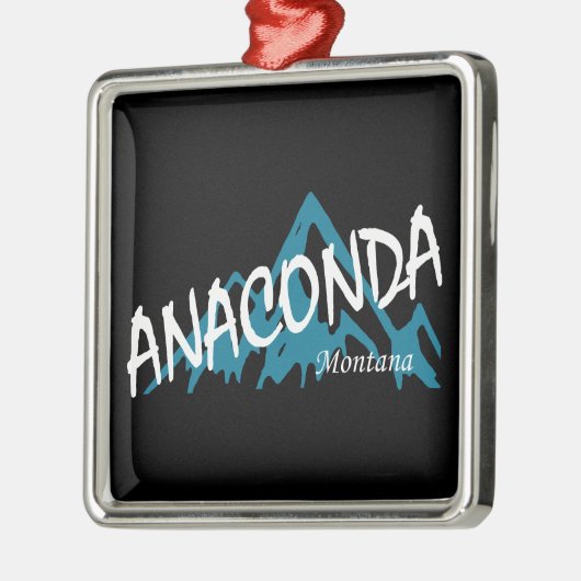 Het Anaconda Montana gebergte Metalen Ornament (Links)