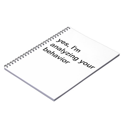 Het analyseren van Uw Notitieboek van het Gedrag (Linkerzijde)