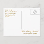 Het Anette-Save the Date Briefkaart (Achterkant)