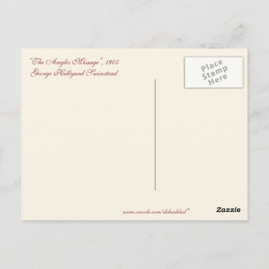 Het Angels Bericht Briefkaart (Achterkant)