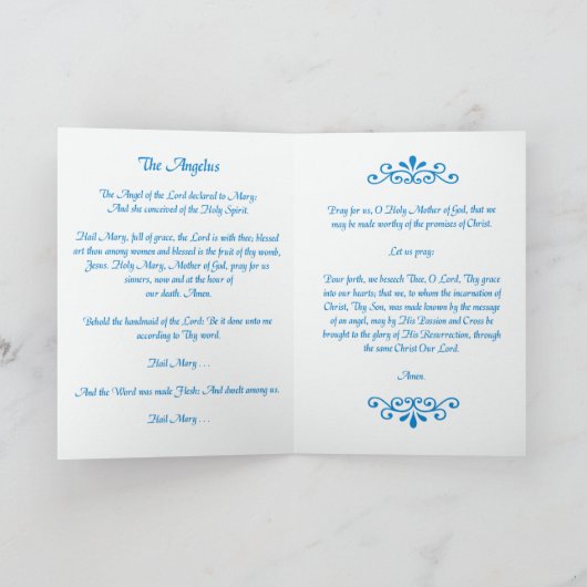 HET ANGELUS GEBED KAART (Binnen)