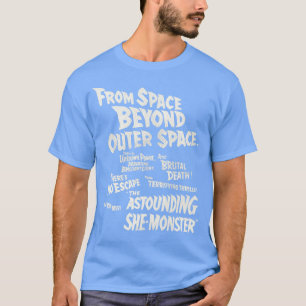 Het angstaanjagende monster cult horror mov t-shirt