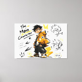 Het Anime-Style Hoofdpersonage Koel Kunstwerk Canvas Afdruk (Voorkant)