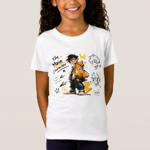 Het Anime-Style Koele Kunstwerk van de Hoofdpersoo T-shirt