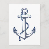Het anker bewaart de Datum het Zeevaart Aankondigingskaart (Voorkant)