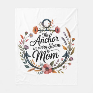 Het anker in elke storm is mama fleece deken