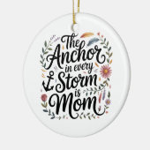 Het anker in elke storm is mama keramisch ornament (Links)