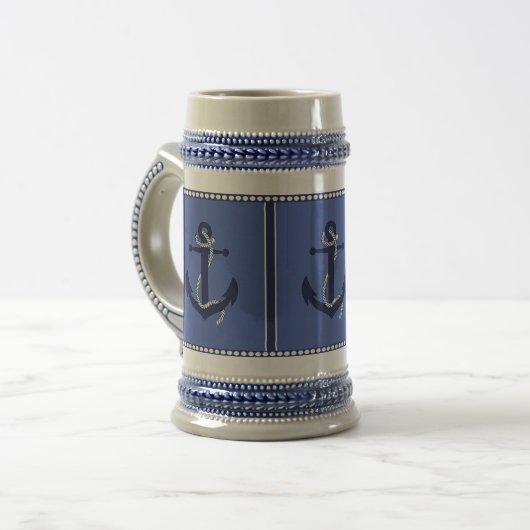 Het anker van de zeeman, schepenanker, het anker bierpul (Voorkant links)