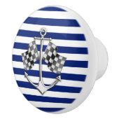 Het Anker van het chroom op de Zeevaart Keramische Knop (Rechts)