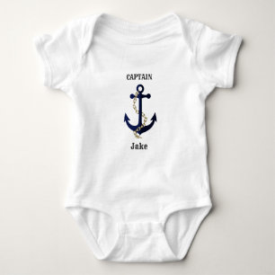 Het anker van het zee, ketting, gepersonaliseerd romper