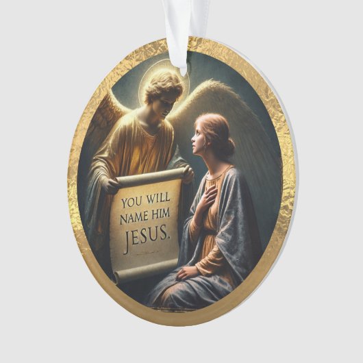 Het Annunciatie Acryl Ornament (voorkant)