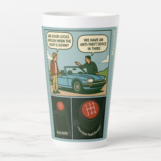 Het Antidiefstalapparaat (Stuur Schakeling) Latte Mok (Voorkant)