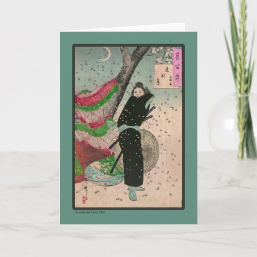 Het antiek Japanse Art. van Samoeraien Kaart (Voorkant)