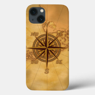 Het antiek Kompas van de Stijl nam toe Case-Mate iPhone Case