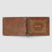 Het antiek Leer ziet eruit Gastenboek (Volledig)