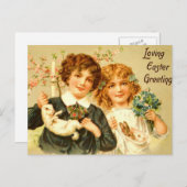 Het Antiek Nostalgische Briefkaart van de (Voorkant / Achterkant)