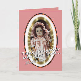 Het antiek Pasteitje van Doll personaliseert Feestdagen Kaart