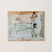 Het antiek Perkament van het MAN VITRUVIAN Legpuzzel (Horizontaal)