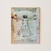 Het antiek Perkament van het MAN VITRUVIAN Legpuzzel (Verticaal)