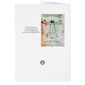 Het Antiek perkamentegment VITRUVIAN MAN (Achterkant)