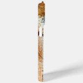 Het Antiek perkamentegment VITRUVIAN MAN Case-Mate iPhone Case (Achterkant / Rechts)