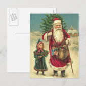 Het antiek Victoriaans Briefkaart van de Boom van (Voorkant / Achterkant)