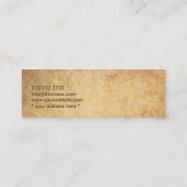 Het antiek Visitekaartje van de Vogel miniVisiteka Contactkaartje (Achterkant)