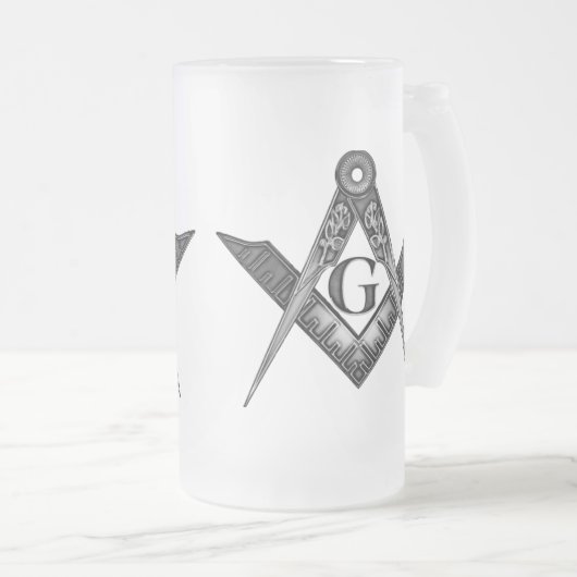 Het antient matglas bierpul (Voorkant rechts)