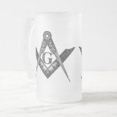 Het antient matglas bierpul (Voorkant links)