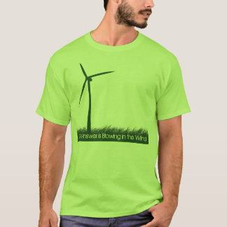 Het antwoord blaast in de wind t-shirt