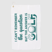 Het antwoord is Golf Golfhanddoek (Voorkant)