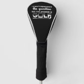 Het antwoord is Golf Golfheadcover (Voorkant)