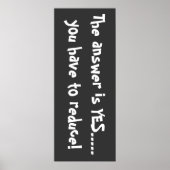 Het antwoord is ja poster (Voorkant)