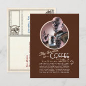 Het antwoord is koffie-Briefkaart Briefkaart (Voorkant / Achterkant)