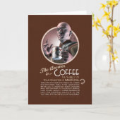 Het antwoord is koffie-Wenskaart Kaart (Gele Bloem)