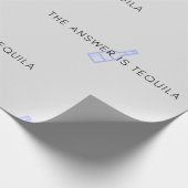 Het antwoord is tequila T-shirt Cadeaupapier (Hoek)