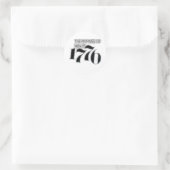 Het antwoord op 1984 is 1776 ronde sticker (Tas)