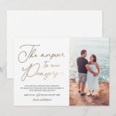 Het antwoord op de zwangerschap van onze gebedden aankondiging (Voorkant / Achterkant)