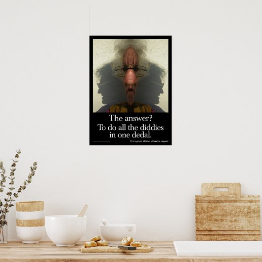 Het antwoord poster (Keuken)