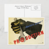 Het antwoord van Amerika! Productie Briefkaart (Voorkant / Achterkant)