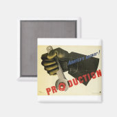 Het antwoord van Amerika! Productie Magneet (Voorkant / Achterkant)