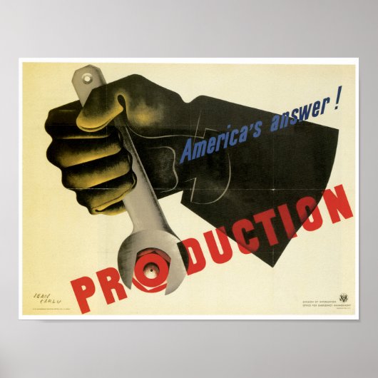 Het antwoord van Amerika ~ Productie! Poster (Voorkant)
