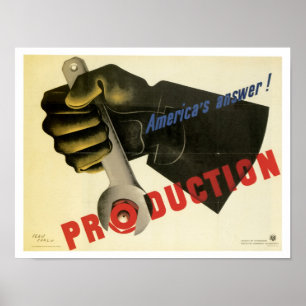 Het antwoord van Amerika! Productie Poster
