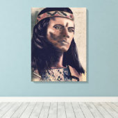 Het Apache-schilderij Canvas Afdruk (Insitu (Houten vloer))