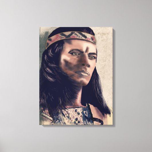 Het Apache-schilderij Canvas Afdruk (Voorkant)