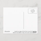 Het Appalachen proces… Briefkaart (Achterkant)